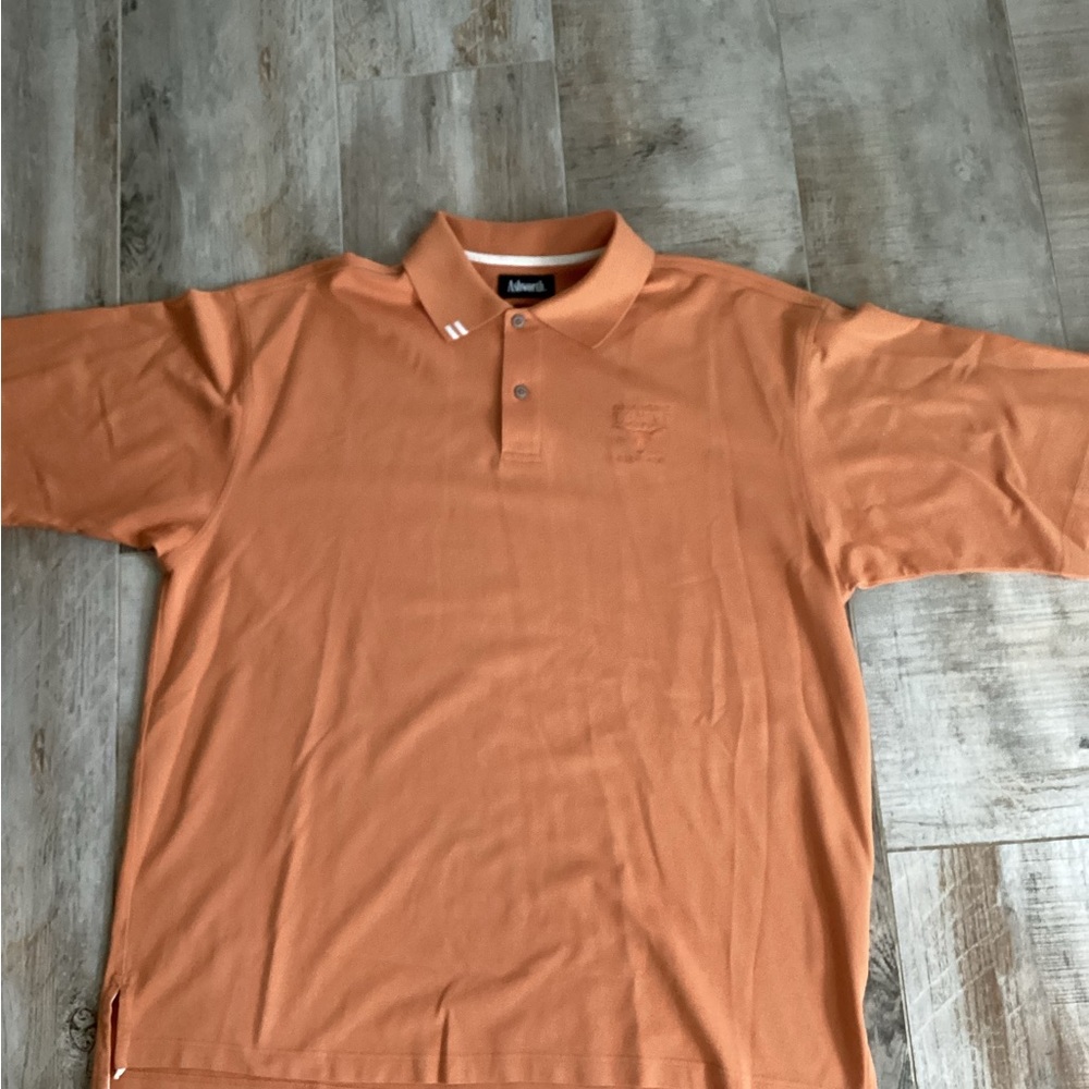 University of Texas Golf Ashworth Men's XL Polo Shirt in Orange